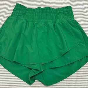 Aerie High Waist Green Women's Shorts